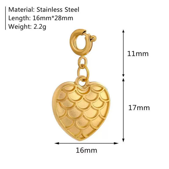 Girls Fashion Marine Life Insect Flower And Grass Series Stainless Steel Pendant Furnace Vacuum Plated