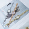 Girls Fashionable Alloy Barrelshaped Bracelet Watch With Mineral Reinforced Glass Mirror And Jewelry Buckle