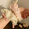 Girls Hair Accessories Mesh Handmade Ballet Bow Ribbon Hair Rope And Hair Ring