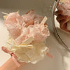 Girls Hair Accessories Mesh Handmade Ballet Bow Ribbon Hair Rope And Hair Ring