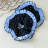 Girls Hair Tie Scrunchie Lace Polka Dot Blue Plaid Handmade