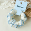 Girls Hair Ties Fresh Simple Pastelcolored Floral Lace Fabric Handmade