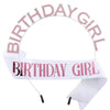 Girls' Hairband And Shoulder Strap Belt Alloy Glitter Cloth Semimanual Semimechanical Pink Glitter Style