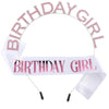 Girls' Hairband And Shoulder Strap Belt Alloy Glitter Cloth Semimanual Semimechanical Pink Glitter Style