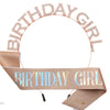 Girls' Hairband And Shoulder Strap Belt Alloy Glitter Cloth Semimanual Semimechanical Pink Glitter Style