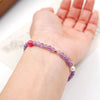 Girls' Handmade Beaded Bracelet With Amethyst Freshwater Pearl Yellow Agate Artificial Crystal Geometric Pattern