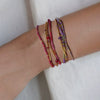 Girls Handwoven Glass And Glaze Geometric Beaded Bracelet