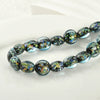 Girls Jewelry Copper Heart Flat Bead Electroplated Foil Glazed Hand Beaded Accessories