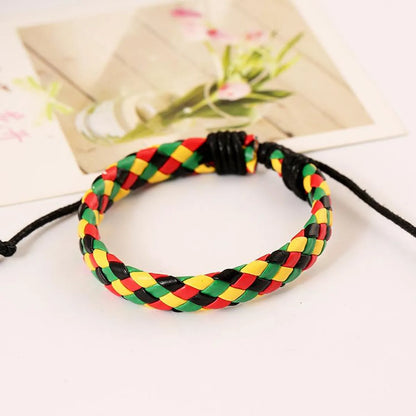 Fashion Geometric Pu Leather No Inlaid Unisex Bracelets