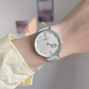 Girls Leisure Style Watch Alloy Case Ordinary Glass Mirror