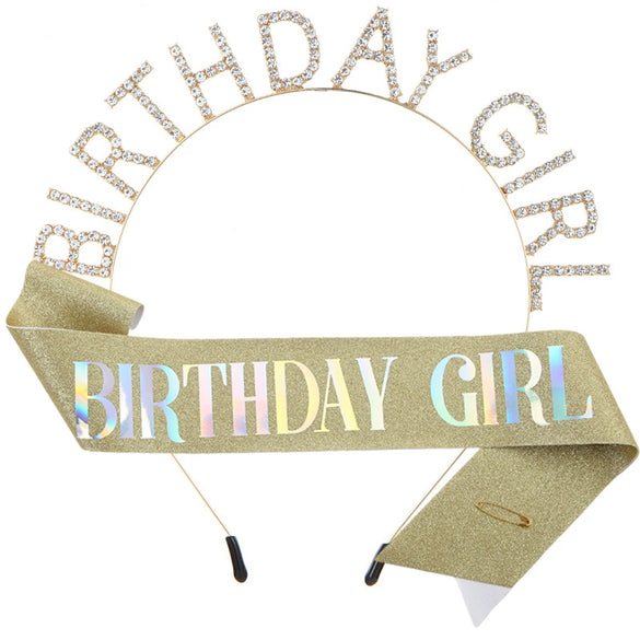 Girls' Metal Hairband Belt Shoulder Belt Headwear Semimanual Semimechanical For Birthday Party