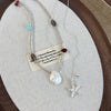Girls Plastic Resin Alloy Beaded Necklace With Geometric Pattern Electroplated Fivepointed Star Starfish Clavicle Chain Accessories