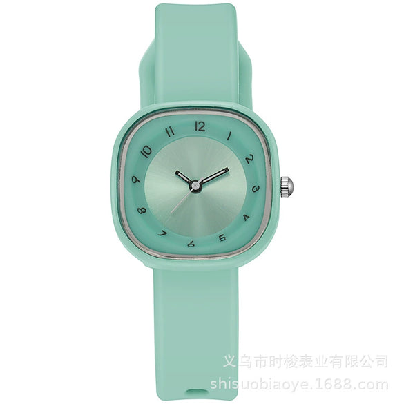 Girls Quartz Watch Alloy Plastic Square Ins Minimal Style Leisure