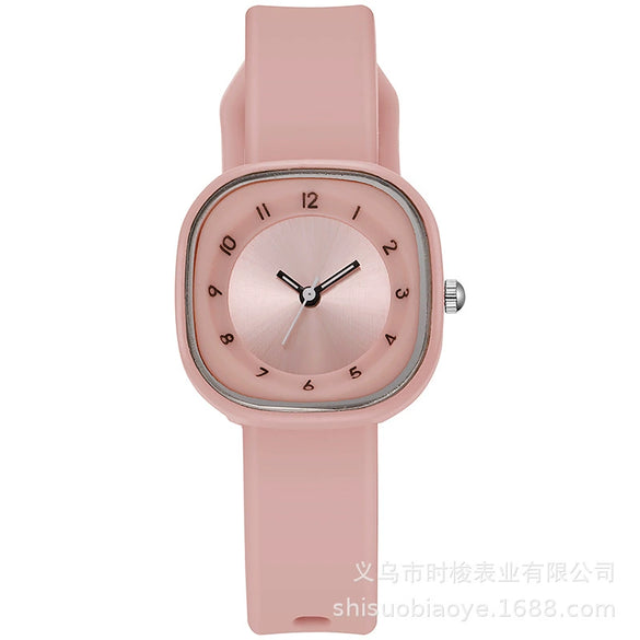 Girls Quartz Watch Alloy Plastic Square Ins Minimal Style Leisure
