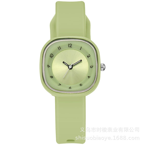 Girls Quartz Watch Alloy Plastic Square Ins Minimal Style Leisure