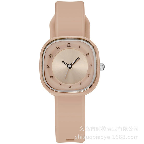 Girls Quartz Watch Alloy Plastic Square Ins Minimal Style Leisure