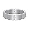 Girls' Stacked Ring Silver Geometric Twist Wave Hollow Electroplated Light Luxury Fashionable