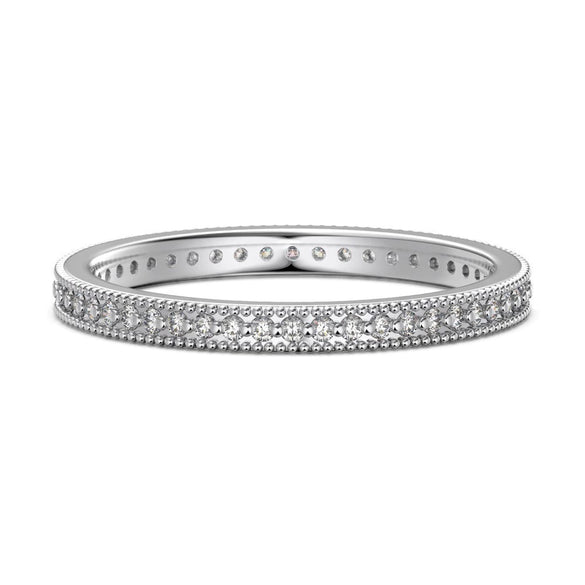 Girls' Stacked Ring Silver Geometric Twist Wave Hollow Electroplated Light Luxury Fashionable