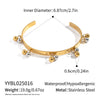 Girls Twoball Color Matching Bracelet 304 Stainless Steel Hand Jewelry With 18K Real Gold Electroplated Finish And Geometric Style Waterproof And Environmentally Friendly