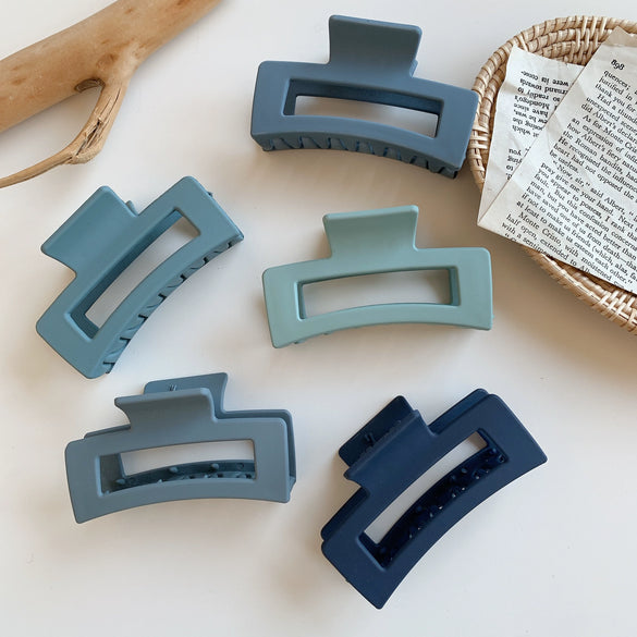 Girly Elegant Plastic Resin Hair Clip Handmade Shark Clip Back Of Head Hair Grip For Women Versatile