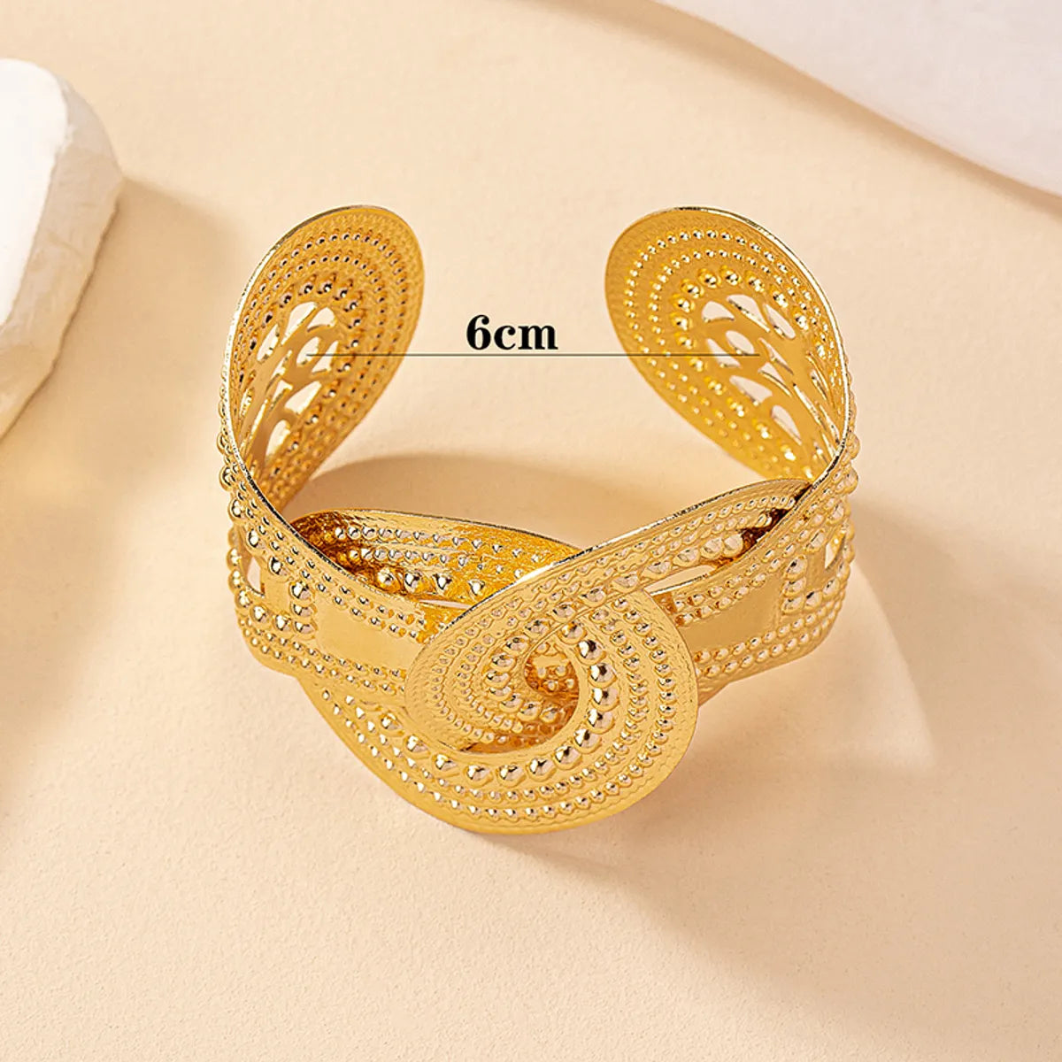 Glam Exaggerated Luxurious Geometric Alloy Ferroalloy Plating 14k Gold Plated Women'S Bangle