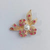 Glam Geometric Alloy Inlay Artificial Pearls Rhinestones Women'S Brooches