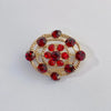 Glam Geometric Alloy Inlay Artificial Pearls Rhinestones Women'S Brooches