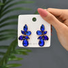 1 Pair Glam Geometric Inlay Copper Alloy Glass Drop Earrings