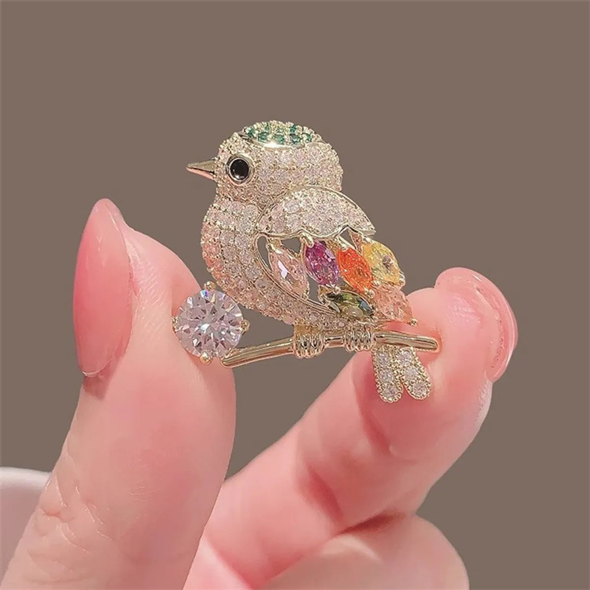 Glam Shiny Butterfly Bird Alloy Plating Inlay Artificial Pearls Rhinestones Unisex Brooches