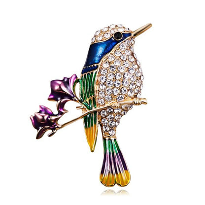 Glam Shiny Butterfly Bird Alloy Plating Inlay Artificial Pearls Rhinestones Unisex Brooches