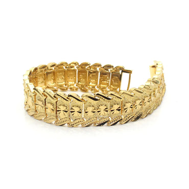 Glam Shiny Solid Color Alloy Buckle Men'S Bracelets