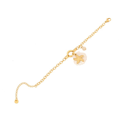 Glam Simple Style Commute Starfish Dolphin 304 Stainless Steel 18K Gold Plated Bracelets In Bulk