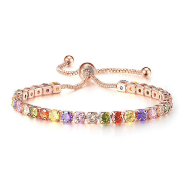 Glam Square Alloy Plating Zircon Women'S Bracelets