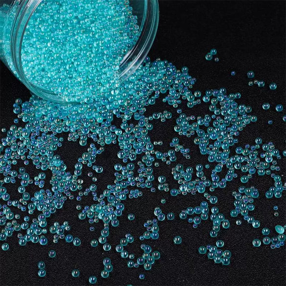 Glass Colored Plating Bubble Beads Mobile Phone Shell Accessories Diy Handmade Material