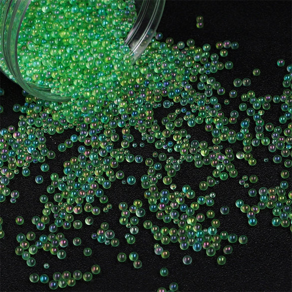 Glass Colored Plating Bubble Beads Mobile Phone Shell Accessories Diy Handmade Material