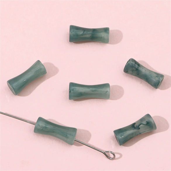 Glass Glaze Bamboo Beads Handmade Jewelry Hair Accessories Bracelet Necklace Material