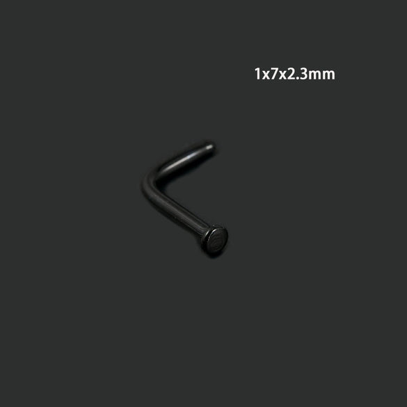 Glass Glaze Cshaped Bending Rod Nose Ring Puncture Nose Ornaments Unisex