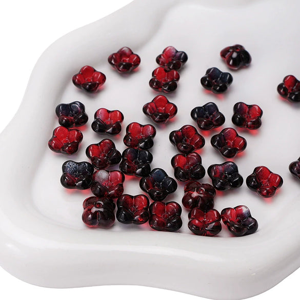 Glass Glaze Gradient Fat Osmanthus Beads Torus Loose Beads Diy Handmade Beaded Material For Bracelet Necklace Accessories