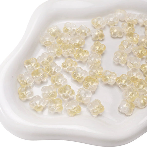 Glass Glaze Gradient Fat Osmanthus Beads Torus Loose Beads Diy Handmade Beaded Material For Bracelet Necklace Accessories