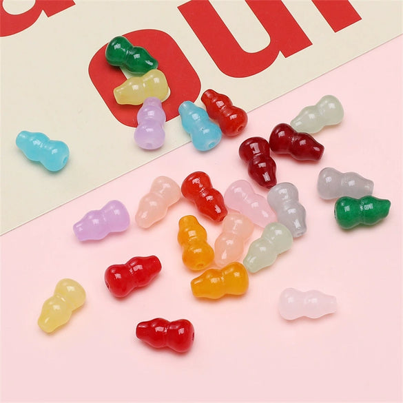 Glass Glaze Handmade Gourd Beads Jewelry Accessories For Bracelet Necklace