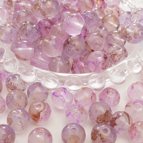 Glass Glaze Natural Style Loose Beads For Diy Handmade Jewelry Accessories