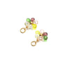 Glass Glaze Plant Flower Inlay Pendant Jewelry Accessories