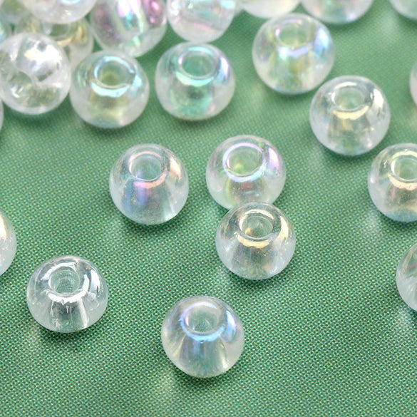 Glass Glaze Round Beads For Diy Handmade Beaded Bracelet Necklace Accessories
