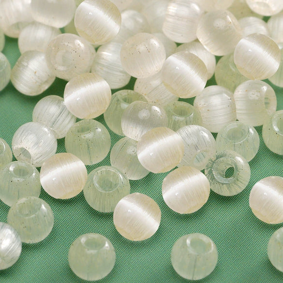 Glass Glaze Round Beads For Diy Handmade Beaded Bracelet Necklace Accessories