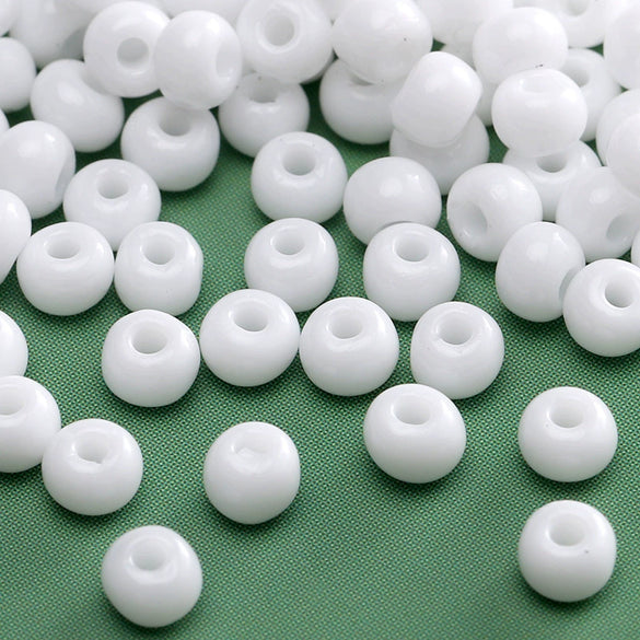 Glass Glaze Round Beads For Diy Handmade Beaded Bracelet Necklace Accessories