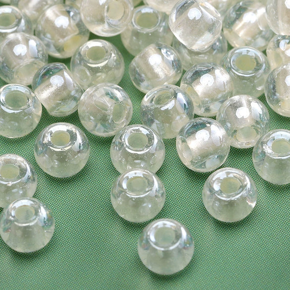 Glass Glaze Round Beads For Diy Handmade Beaded Bracelet Necklace Accessories