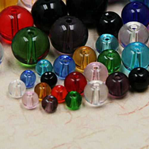 Glass Glaze Round Beads Handmade Jewelry Material For Bracelet Necklace