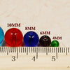 Glass Glaze Round Beads Handmade Jewelry Material For Bracelet Necklace