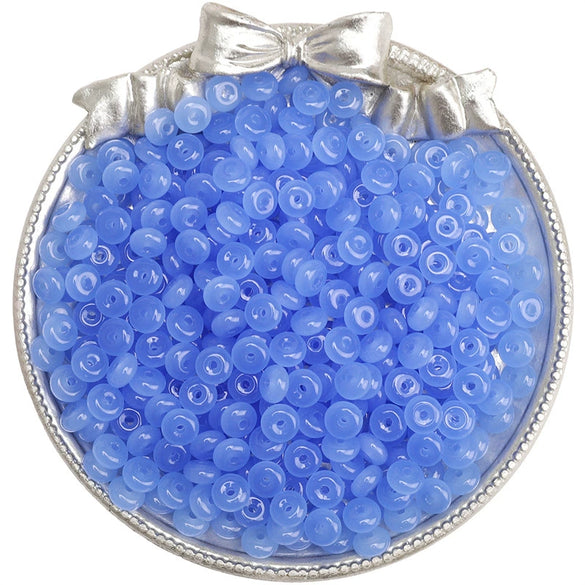 Glass Glaze Wheel Beads For Diy Handmade Bracelet Necklace Mobile Phone Chain Accessories Geometric Style