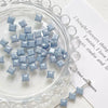 Glass Glazed Beads Jewelry Bracelet Necklace Mobile Phone Chain Accessories With Pearlescent Treatment And Lines Pattern